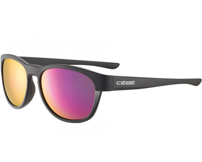 Cébé Sunrise Matt Black Pink-1500 Grey PC Pink Flash Mirror