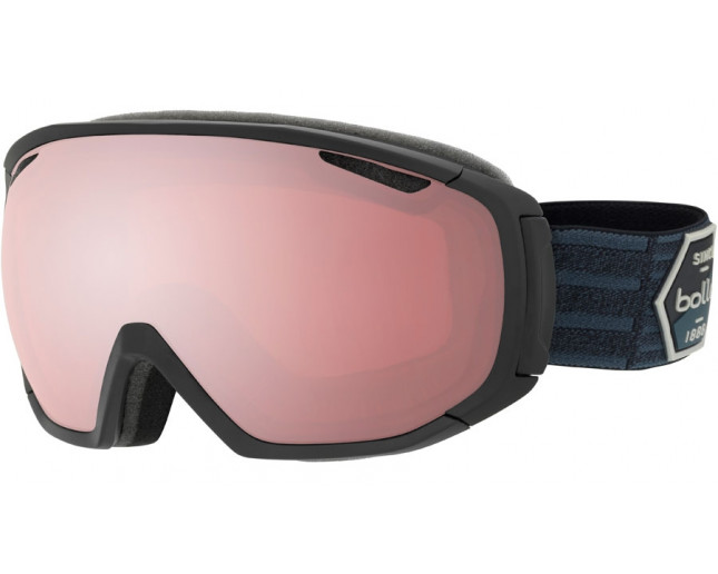 Bolle Tsar Skiing Goggles Matte Grey/Neon Orange CAT 3 Black Chrome Lens 