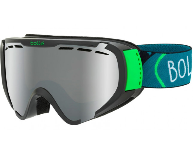 Bolle Masque de Ski Enfant Porteur de Lunette Explorer OTG Shiny Black Black Chrome