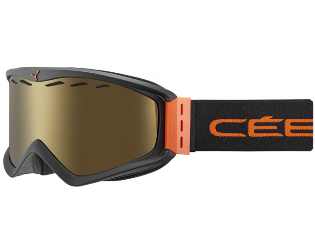 Cébé INFINITY Mat Black Orange Dark Smoke Flash Gold Cat.3