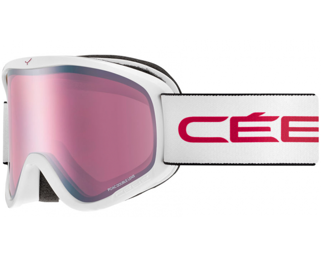 Cébé Razor M Mat White Pink Light Rose Flash Mirror Cat.2