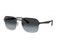 Ray Ban RB3570 Silver top shiny black-Dark green polar