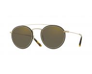 Oliver Peoples Ellice New Antique Gold Blue Lenses