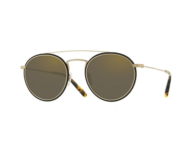 Oliver Peoples Ellice New Antique Gold Blue Lenses