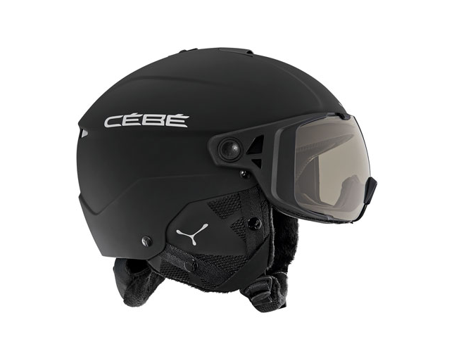 Cébé Casque de Ski Element Visor Matt Black Silver Visière NXT Variochrom Perfo