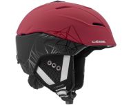 Cébé Casque de Ski Atmosphere 2.0 Matt Black Red Geometric Mountain