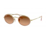 Ray-Ban Caravan Flash Lenses Gold Light Grey Gradient Dark Grey 