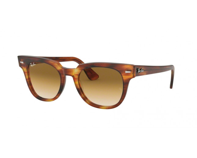Holiday rainfall Meter Ray-Ban Meteor Stripped Havana Clear Gradient Brown - RB2168 954/51 -  Sunglasses - IceOptic