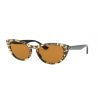 Ray-Ban RB4314N Havana Gialla Yellow Mirror Gold