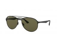 Ray-Ban RB3606 Shiny Black On Top Matte Black Dark Green Polar