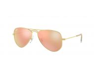 Ray-Ban Aviator Junior RJ9506S Matte Gold Pink Mirror