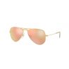 Ray-Ban Aviator Junior RJ9506S Matte Gold Pink Mirror