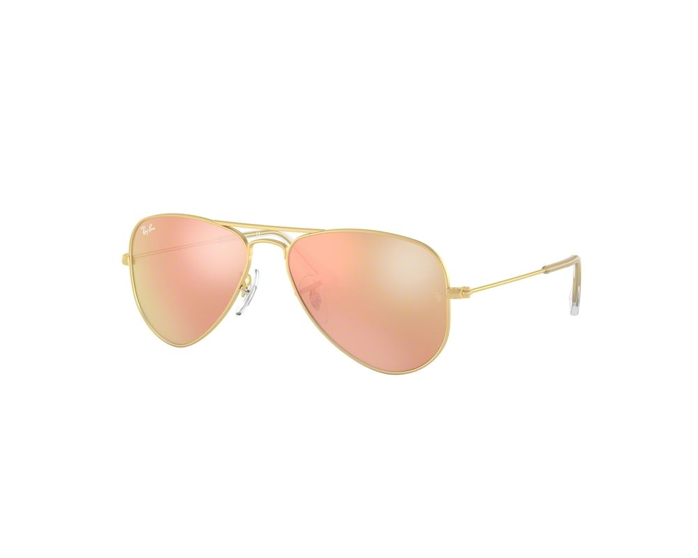 pink mirrored ray ban aviators