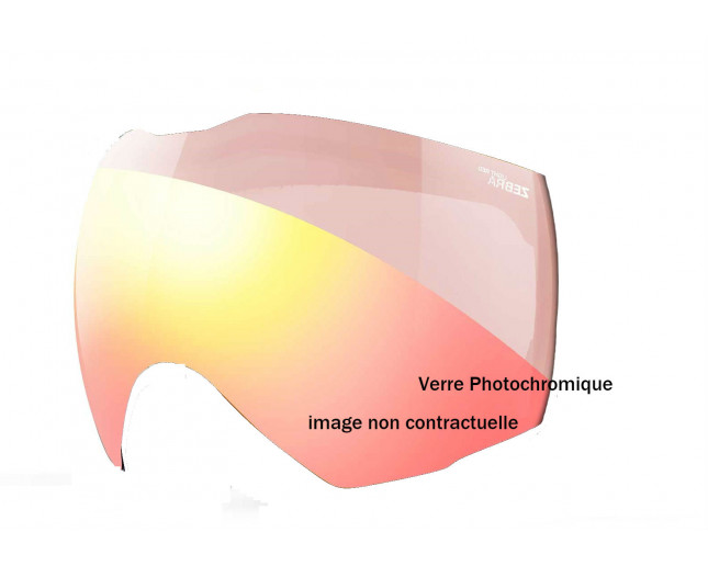 Julbo Ecran masque de Ski Skydome Zebra Light Red Flash Rouge Photochromic