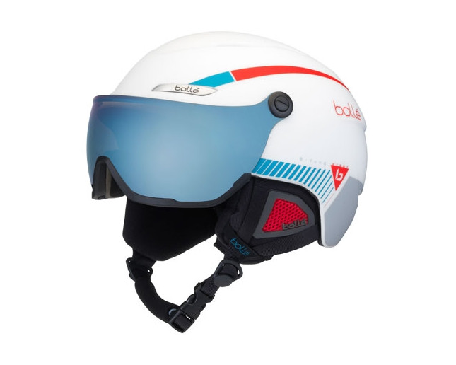 Bollé Casque de Ski à visière B-Yond Visor White Silver Amber Blue Visor cat2