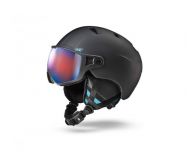 Julbo Casque de Ski Visière Strato Noir Flash Bleu