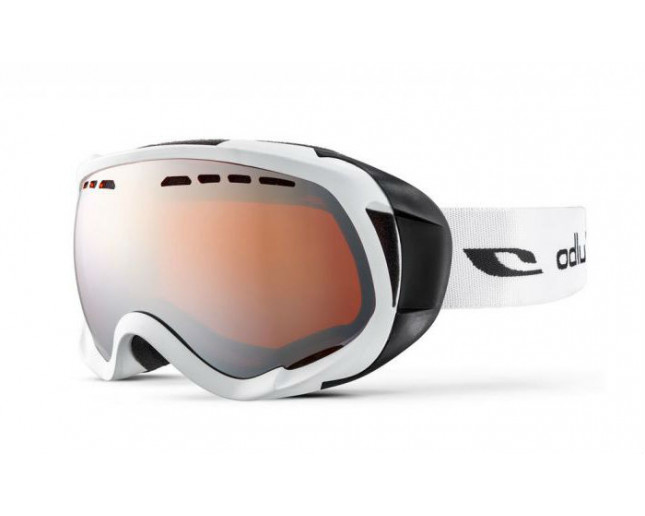 Julbo Masque de Ski Jupiter OTG Blanc Orange Flash Argent