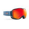 Julbo Masque de Ski Quantum Bleu Sombre/Orange Ecran Rouge Polarisant Multilayer Fire