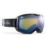 Julbo Masque de Ski Quantum Noir Ecran Jaune Flash Bleu