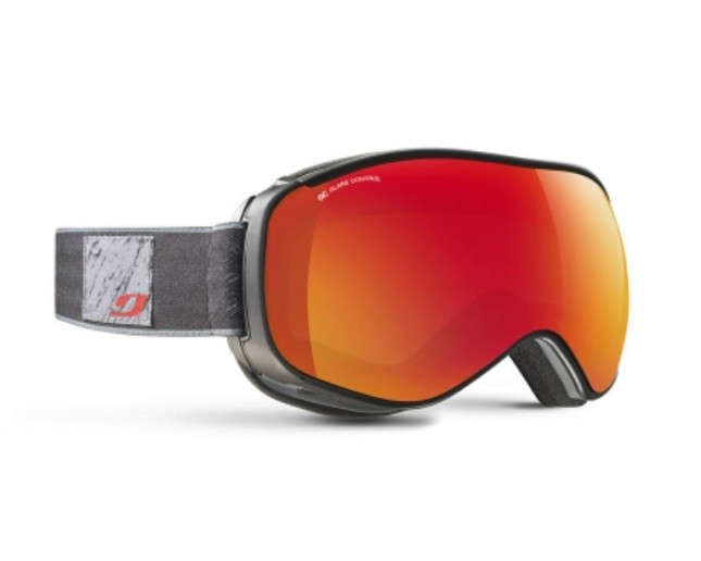 Julbo Masque de Ski Ventilate Noir Gris Ecran Rouge Polarisant Multilayer Fire