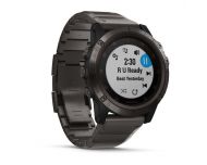 Garmin Fénix 5X Plus HR Black Sapphire noire avec bracelet noir