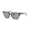 Ray-Ban Meteor Grey Gradient Brown Stripped Blue Mirror Gold