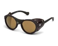 Moncler ML0046 Matt Black Brown Mirror