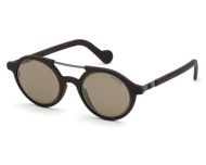 Moncler ML0083 Rubber Brown Brown Mirror