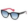 Moncler ML0076 Shiny Black Red Blue Mirror