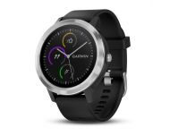 Garmin Vivoactive 3 Silver Bracelet silicone noir