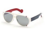 Moncler ML0046 Matt White Grey Mirror