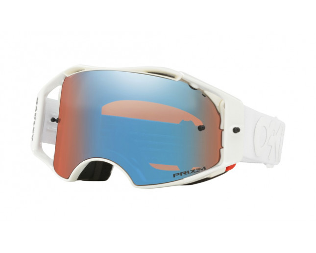 Gafas motocross Oakley Airbrake MX Factory Pilot White Prism Saphire