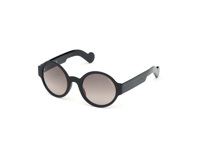 Moncler ML0097  Shiny Black Grey Smoke