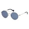 Moncler ML0084 Shiny Palladium Blue Mirror