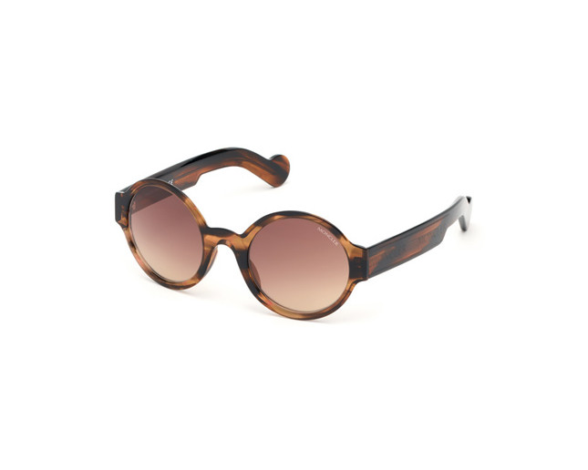 Moncler ML0097  Havana Brown Brown Mirror