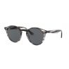 Ray-Ban RB2180 Opal Grey Violet Gradient Brown Mirror Silver