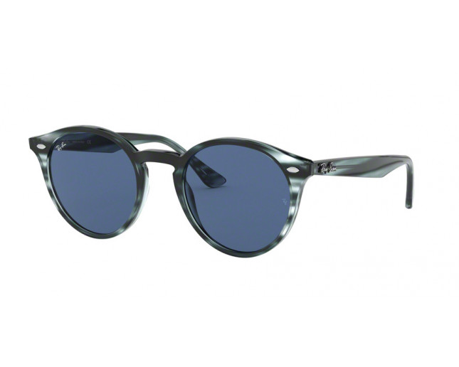 Ray-Ban RB2180 Opal Grey Violet Gradient Brown Mirror Silver