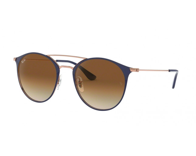 Ray-Ban RB3546 Gold Top Brown Brown Gradient