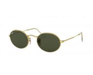 Ray-Ban Oval Metal Shiny Gold Green