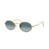 Ray-Ban Oval Metal Shiny Gold Green