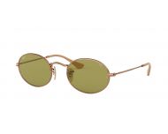 Ray-Ban Oval Metal Shiny Gold Crystal SilverFlash