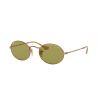 Ray-Ban Oval Metal Shiny Gold Crystal SilverFlash