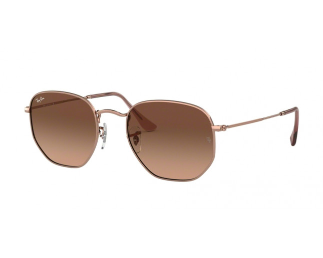 Ray-Ban Hexagonal Copper Bronze Gradient Brown