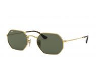 Ray-Ban Hexagonal Black Polar Green - RB3548N 002/58 - Sunglasses 
