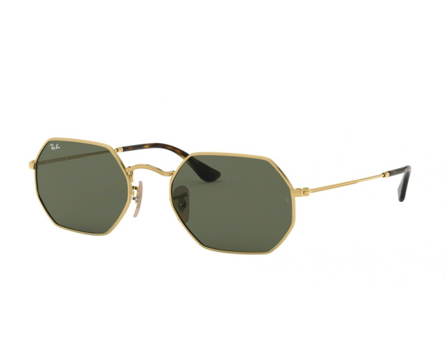 Ray-Ban RB3556N Octagonal Gold Green