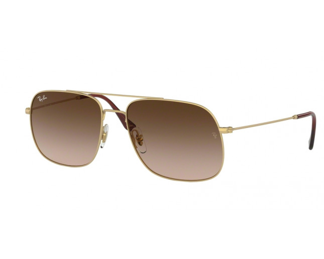 Ray-Ban RB3595 Andrea Rubber Gold Brown Gradient