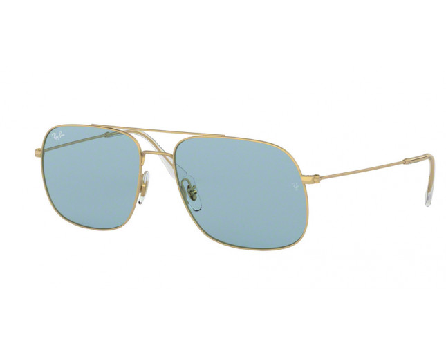 Ray-Ban RB3595 Andrea Rubber Gold Light Blue