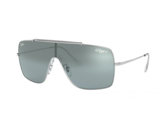 Ray-Ban Wings II Silver Light Blue Mirror Silver