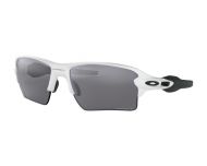 Oakley Flak 2.0 XL Polished white-Prizm Black iridium polarisé