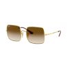 Ray-Ban RB1971 Square Gold Crystal Green